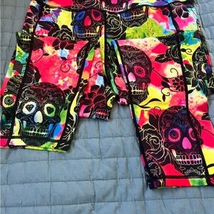 Constantly Varied Gear Multicolor Skull Leggings